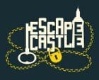 Logo d'Escape Castle, escape game en Charente-Maritime, avec chaîne et cadenas dorés