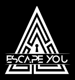 Logo de Escape You, escape game à Anglet, aux lignes géométriques blanches