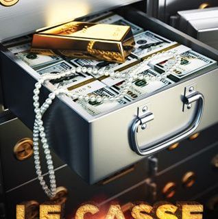 Mallette ouverte remplie de billets, collier de perles et lingots d'or chez Mystery O'Clock à Brest