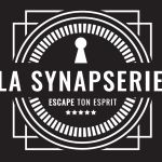 Logo de La Synapserie, escape game à Riom, avec serrure stylisée et motifs art déco