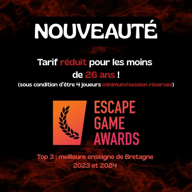 Annonce Compte à Rebours Rennes : top 3 des meilleures enseignes de Bretagne aux Escape Game Awards