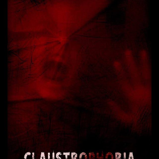 Visuel rouge sombre portant le titre Claustrophobia, salle Claustrophobia chez Challenge the Room Grenoble