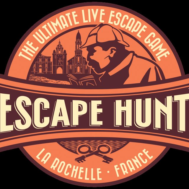 Logo de Escape Hunt, escape game à La Rochelle avec ses six salles