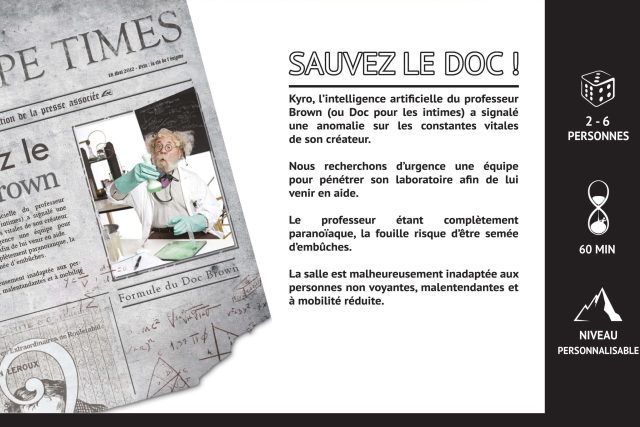 Sauvez le DOC ! – The escape game