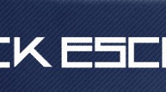 Logo de Clock Escape, escape game à Bordeaux, avec cadenas et fond bleu