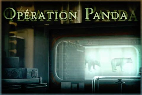 Écran futuriste affichant des silhouettes de pandas dans une ambiance science-fiction chez Break out à Voglans
