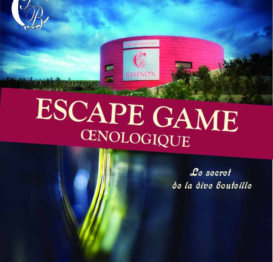 Bâtiment cylindrique rose vif du Domaine Pierre & Bertrand Couly à Chinon, vignoble en arrière-plan