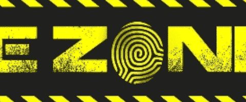 Logo de Time Zone, escape game à Perpignan, avec lettrage jaune et noir