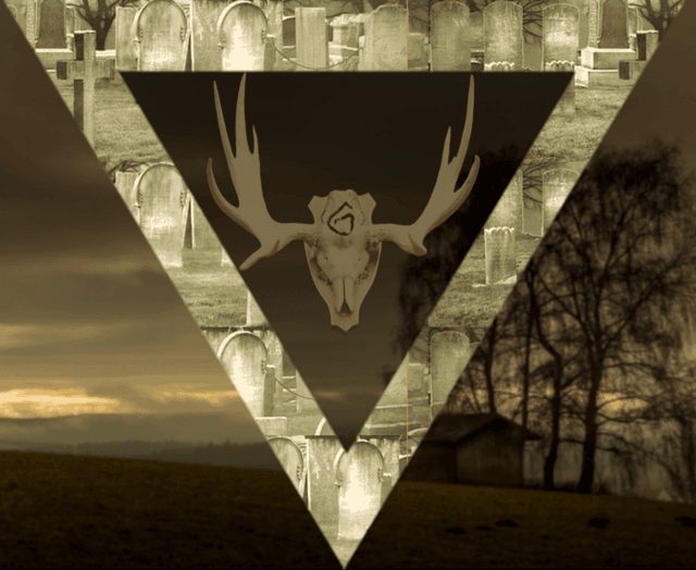 Crâne de cerf stylisé sur fond de cimetière brumeux, Le secret des Whitechapel