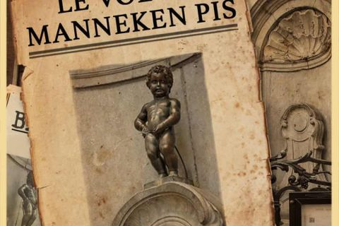 Couverture d'une édition ancienne montrant la statuette du Manneken Pis dans une niche