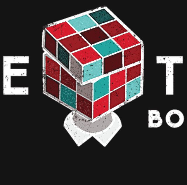 Logo de Casse-Tête Bordelais, escape game à Bordeaux, avec cube Rubik stylisé