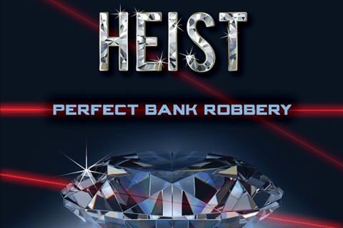 Affiche Diamond Heist, perfect bank robbery : gros diamant et lasers rouges, salle chez MindQuest Escape Games