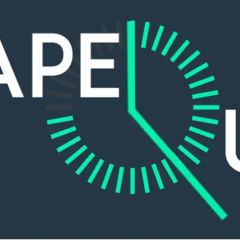 Logo Escape Quest : lettres blanches sur fond ardoise et compteur vert, visuel des salles de Bouliac, Toulouse et Blagnac
