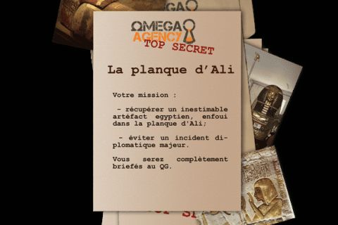 Dossier Omega agency top secret La planque d'Ali avec mission écrite et photos, salle chez Omega agency à Lille