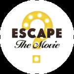 Logo de Escape : The Movie, escape game à Marseille, avec pellicule de film stylisée