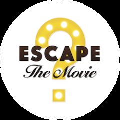 Logo de Escape : The Movie, escape game à Marseille, avec pellicule de film stylisée