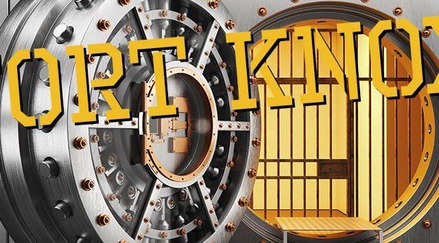 Logo de Fort Knox, escape game chez Intrappola à Nice, avec coffre-fort massif