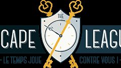Logo d'Escape League, escape game à Poitiers, avec montre et bouclier