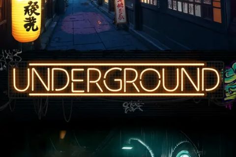Couloir urbain souterrain illuminé au néon, ambiance asiatique underground chez Enigma City Toulouse