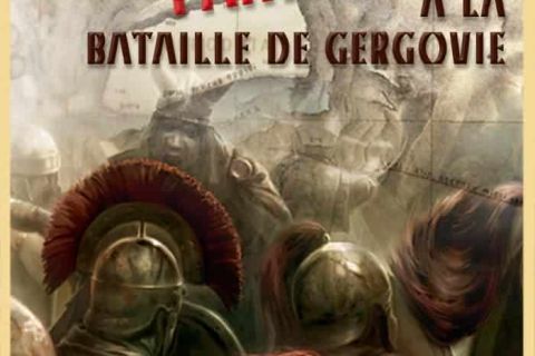 Soldats en armures et casques à crête rouge, décor de bataille antique pour Panique à la bataille de Gergovie