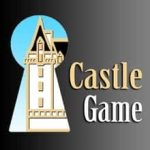Logo de Castle Game, escape game à Saint-Porchaire, tour de château blanc et or