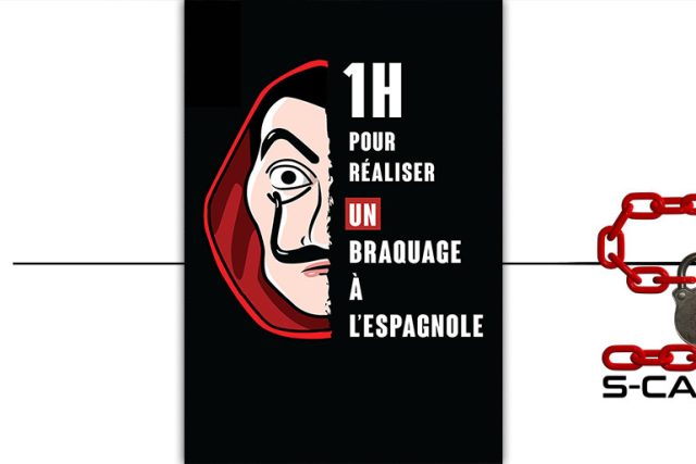 Logo de S-Cape Game, escape game de braquage à Saint-Étienne