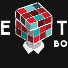 Logo de Casse-Tête Bordelais, escape game à Bordeaux, avec un Rubik's cube coloré stylisé