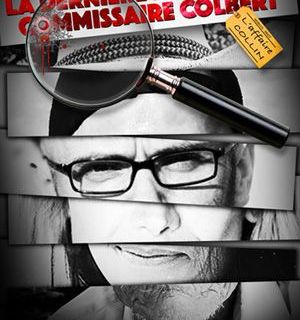 Affiche de la salle d'enquête chez Mystery O'Clock à Brest avec portrait fragmenté d'homme