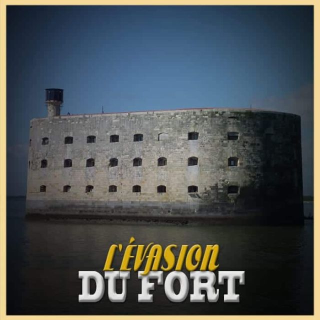 Fort de pierre en mer avec meurtrières, titre L'évasion du fort chez Escape Hunt La Rochelle