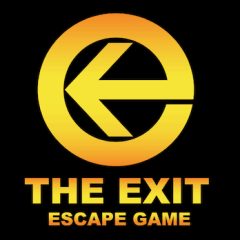 Logo de The Exit, escape game à Poissy, symbole géométrique jaune et noir