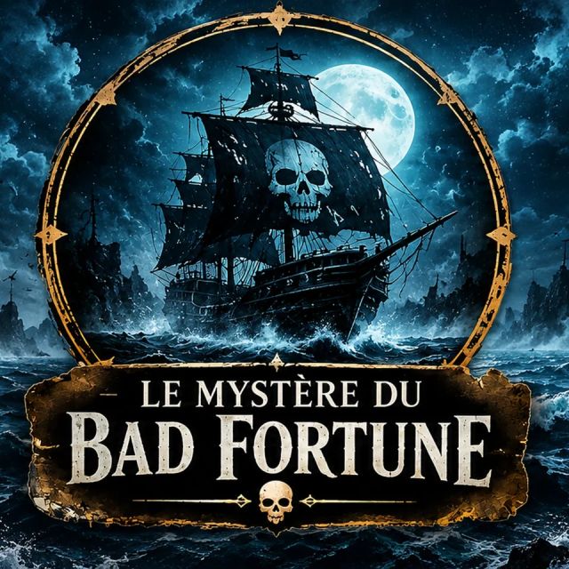 Navire pirate sous la lune dans Le Mystère du Bad Fortune chez Escape The Game à Castelnau-le-Lez