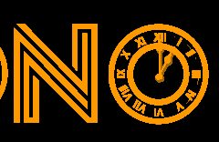 Logo de Chronopolis, escape game à Six-Fours-les-Plages, horloge dorée sur fond noir
