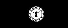 Logo d'Enigm antic, escape game à Périgueux, avec montre de poche stylisée