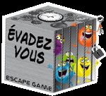 Cube coloré avec puzzle, cadenas et inscription "Evadez-Vous", logo d'Evadez Vous à Cublac