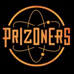 Logo de Prizoners, escape game à Paris, avec atome stylisé orange sur fond noir