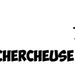 Logo de Tête Chercheuse, escape game à Lacanau, profil avec cible et engrenages