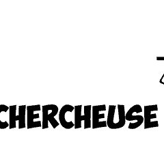 Logo de Tête Chercheuse, escape game à Lacanau, profil avec cible et engrenages
