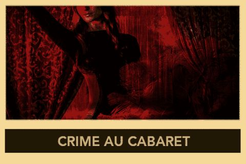 Silhouette dans une ambiance rouge sombre de cabaret, Crime au Cabaret chez Escape Hunt à Paris