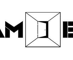 Logo Team Exit en lettres noires autour d'une pièce en perspective à porte ouverte, escape game à Semoy