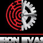 Logo de Mission Evasion, escape game à Lyon, avec engrenage et labyrinthe circulaire