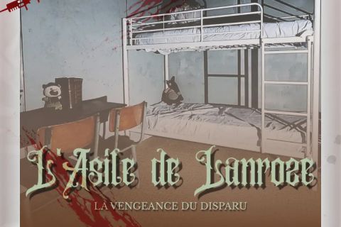 Chambre aux lits superposés tachée de sang, titre L'asile de Lanroze, salle chez Kervel Escape à Rennes