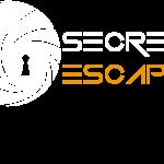 Mot Escape en lettres orange sur fond blanc, logo de l'enseigne Secret escape à Bourgoin-Jallieu
