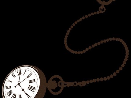Montre-bracelet à chaîne et cadran à chiffres romains, symbole du thème Roman de la salle Il était une pièce