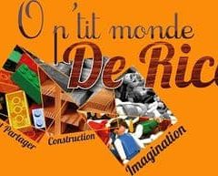 Logo d'O P'tit Monde de Rico à L'Union, construction et imagination colorées