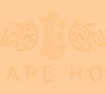 Logo d'Escape Hotel, escape game à Calais, avec ornements dorés symétriques