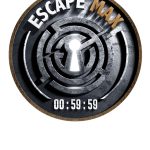 Chronomètre circulaire aux concentriques métalliques avec serrure centrale, logo Escape Max