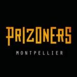 Logo Prizoners Montpellier en lettres orange sur fond noir, escape game à Castelnau-le-Lez