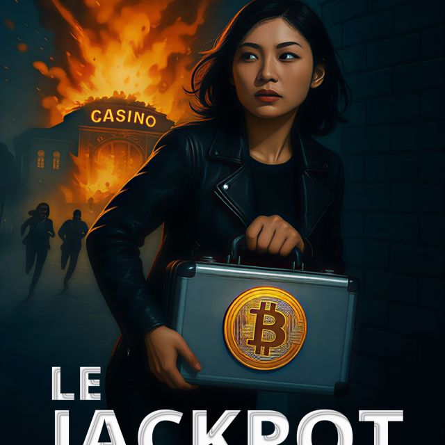 Affiche du Jackpot : mallette au bitcoin et casino en feu, Rashomon Escape à Paris